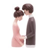Figura Decorativa Wolff Resina Casal Gestante 10x7,5x20,5cm