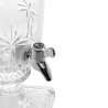 Dispenser/Suqueira Wolff Cristal C/pé e Tampa Palm Tree 2l 