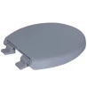 Assento Sanitário Soft Close Astra Oval Cinza