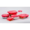 Jogo de Tampas Yangzi Silicone Com 6 Uni.