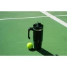 Caneca Térmica Wolff Parede Dp C/ Base e Canudo Preta 890ml