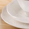 Prato Fundo Lyor de Porcelana New Bone Butterfly Flower