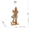 Figura Decorativa Wolff Resina Familia Branco 9x7x20cm