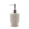 Conjunto Banheiro3 Pçs Lyor Greece Cerâmica Branco/Prata