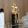 Figura Decorativa Wolff de Resina Casal Sentado 61510