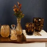 Figura Decorativa Wolff Anjo de Vidro Italy Dourado