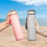 Garrafa Lyor Para Água Com Marcadores Rosa 1L