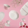 Prato Fundo Lyor de Porcelana New Bone Butterfly Flower