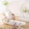 Açucareiro Lyor de Porcelana New Bone Butterfly Flower