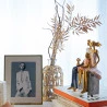 Figura Decorativa Wolff Resina Família 17x9x23cm 