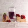 Dispenser/Suqueira Wolff Cristal C/pé e Tampa Palm Tree 2l 