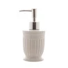 Conjunto Banheiro3 Pçs Lyor Greece Cerâmica Branco/Prata