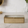 Porta-joias Wolff Toscana 21x12x5,5cm Dourado Metal 
