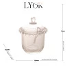 Açucareiro Lyor Cristal De Chumbo Com Colher Coração