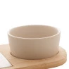 Conjunto Para Queijo E Petiscos Lyor Em Bambu 4 Peças