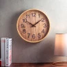 Relógio De Parede Lyor Plastico Wood 30,5x4Cm