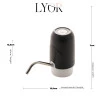 Bomba Elétrica Lyor P/Galão De Água De Plástico E Aço Inox