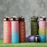 Garrafa Lyor Para Água Com Marcadores Rosa 1L
