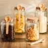 Pote Redondo Lyor de Vidro C/ Colher de Bambu 1l 5753