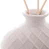 Conjunto Difusor Lyor Cerâmica Branco 14x9,5Cm 