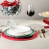 Prato Raso Lyor de Porcelana New Bone Butterfly Flower 