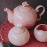 Conjunto 3 Peças Wolff Porcelana P/cha Butterfly Rosa
