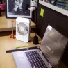 Mini Ventilador Mor Portátil Com Luminária 
