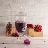 Dispenser/Suqueira Wolff Cristal C/pé e Tampa Palm Tree 2l 