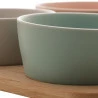 Conjunto Petisqueira Com Bandeja Lyor De Bambu E 4 Peças