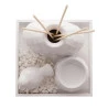Conjunto Difusor Lyor Cerâmica Branco 14x9,5Cm 
