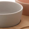 Conjunto Petisqueira Com Bandeja Lyor De Bambu E 4 Peças